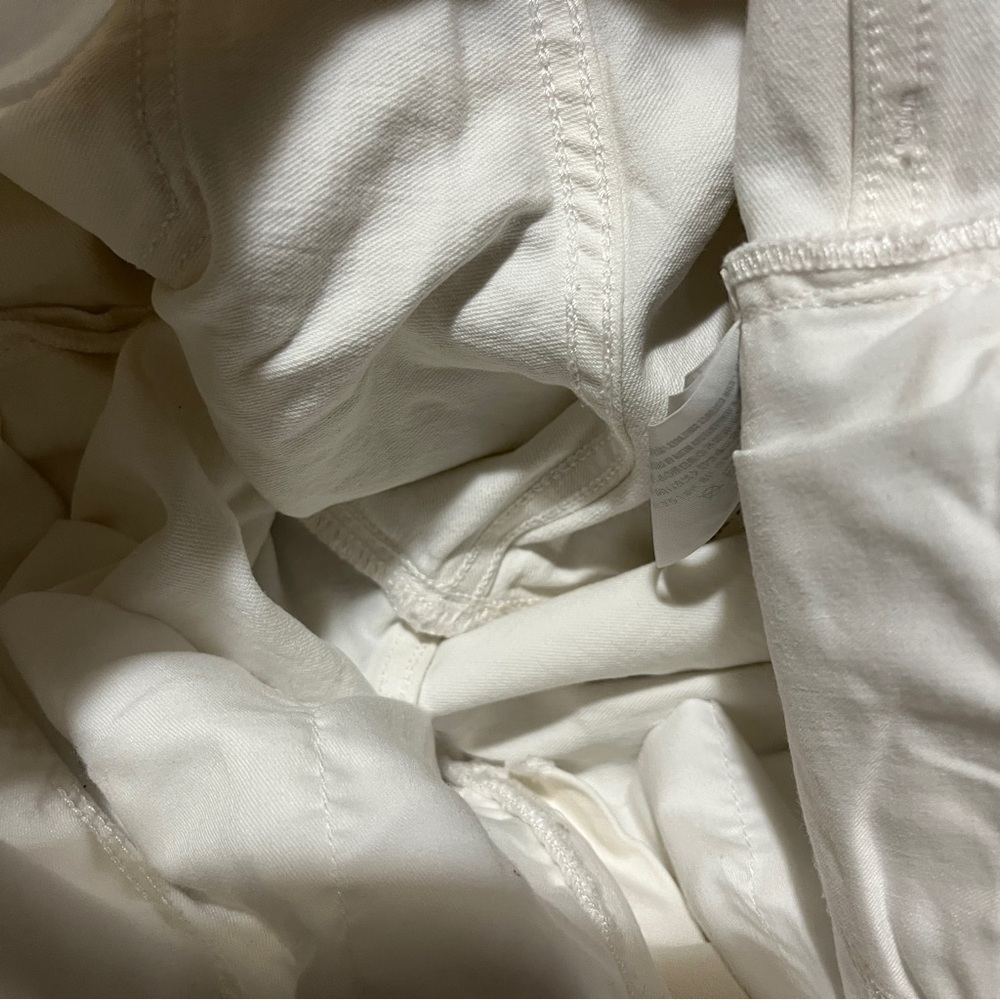 Abercrombie Fitch High Rise Super Skinny White Jeans Distressed - Picture 11 of 16
